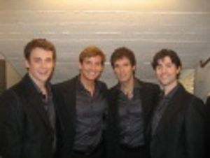 Michael Arden, Sean McDermott, Hugh Panaro and Peter Lockyer
Opening Night in Zurich Photo