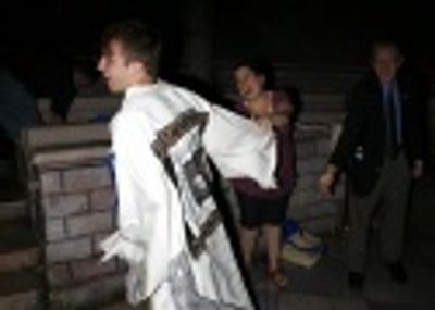 Curtis Holbrook with Mary Testa  Photo