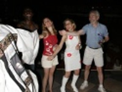 Andre Ward, Kerry Butler, Jackie Hoffman and cast members Photo