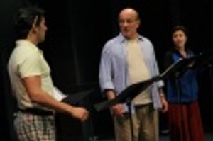 Nicholas Rodriguez (Steve), Thom Christopher (Johnny Dembo) and Angel Desai (Emily) Photo