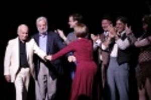 Arthur Laurents, Stephen Sondheim, Patti LuPone and cast Photo