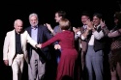 Arthur Laurents, Stephen Sondheim, Patti LuPone and cast Photo