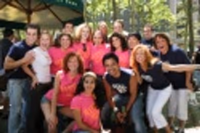 Carolee Carmello and the cast of Mamma Mia! Photo