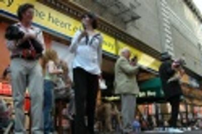 The cast of The Drowsy Chaperone, including John Glover and Beth Leavel Photo