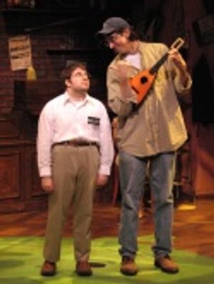 Omri Schein as Bailiff and Ritt Henn as Clerk Photo