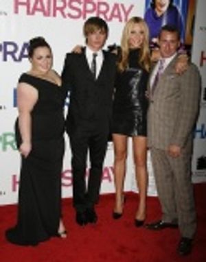 Nikki Blonsky, Zac Efron, Amanda Bynes and Adam Shankman Photo
