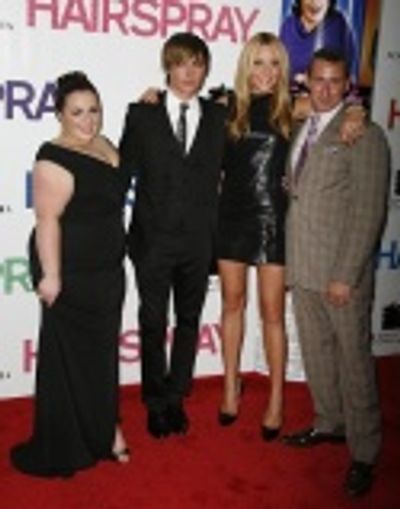 Nikki Blonsky, Zac Efron, Amanda Bynes and Adam Shankman Photo