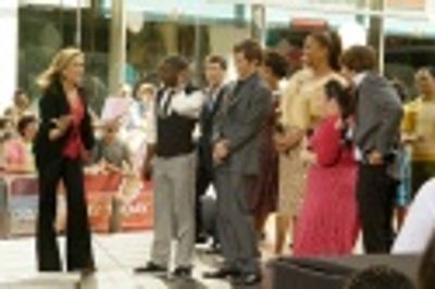 Meredith Vieira with Elijah Kelley, James Marsden, Queen Latifah, Nikki Blonsky and Z Photo