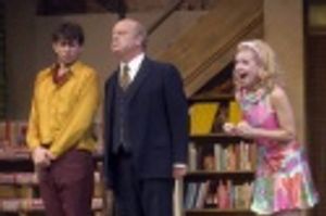 Brian Avers (Brindsley Miller), Gerry Bamman (Col. Melkett) and Nell Mooney (Carol Me Photo