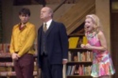 Brian Avers (Brindsley Miller), Gerry Bamman (Col. Melkett) and Nell Mooney (Carol Me Photo