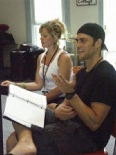 Elizabeth Stanley and Cheyenne Jackson Photo