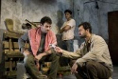 Arian Moayed, Sanjit DeSilva and Daoud Heidami Photo