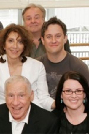 clockwise from top is Fred Applegate, Christopher Fitzgerald, Megan Mullally, Mel Bro Photo