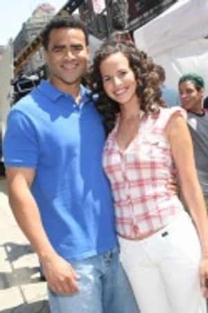 Christopher Jackson and Mandy Gonzalez Photo