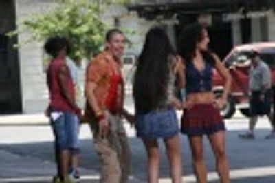 Ricky Tripp, Jon Rua, Karen Olivo and Nina LaFarga Photo