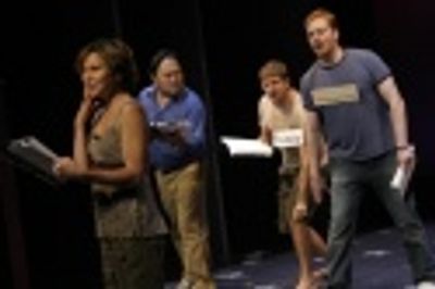 Amanda Watkins, Orville Mendoza, Daniel C. Levine and David Abeles Photo