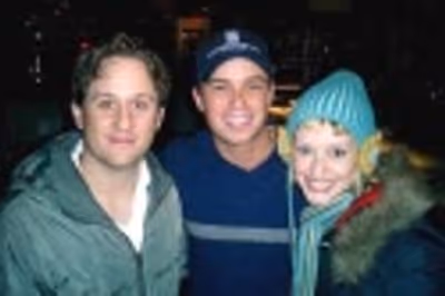 Christopher Fitzgerald, Geoofrey Soffer and Jessica Stone Photo