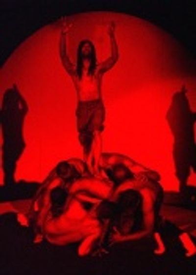 Kony (Anthony Salas) and Ensemble Photo