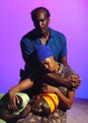 Carl Crudup (David), Alvina Carroll (Mary) and Nana Kagga-Hill (Mercy) Photo