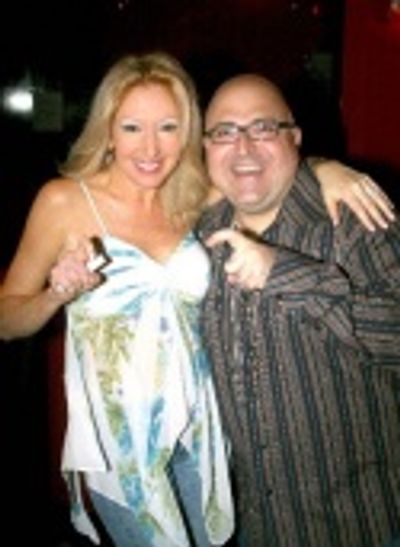 Kim Cea with Host Frank DeCaro Photo