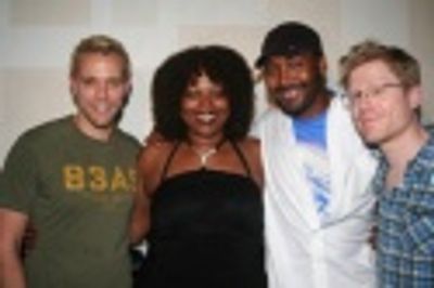 OBC: Adam Pascal, Gwen Stewart, Jesse L. Martin and Anthony Rapp Photo