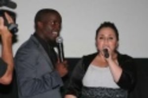 Nikki Blonsky, along with audience members, sings "Happy Birthday" to Elijah Kelly Photo