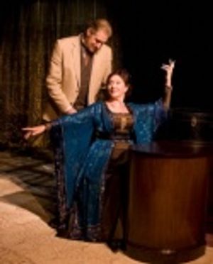 Paul O'Brien and Sandra Shipley assume a flirtatious pose in Dear Liar Photo