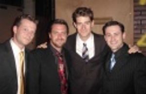 Jeremy Kushnier, Raul Esparza, Drew Gehling and Michael Ingersoll Photo