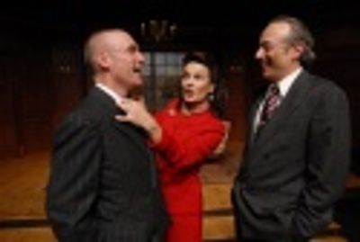 Presidential hopeful Grant Matthews (left, played by Walter Cotter) is groomed by new Photo
