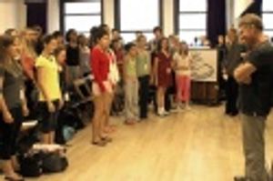 The students perform "Children of Eden" for Stephen Schwartz Photo