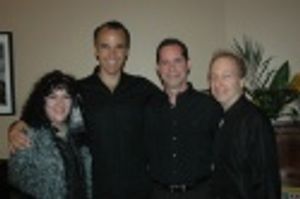 Barbara Siegel, William Michals, accompanist Ian Herman and Scott Siegel Photo