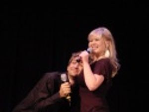 Adam Israel-Brozowski and Ryah Nixon singing "Just Friends" Photo
