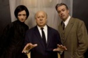 Robert Portal and Rachel Pickup with "Alfred Hitchcock" Photo