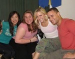 Cast members Pearl Sun, Sarah Bolt, HelÃ'Â©ne Yorke and Brennen Leath Photo