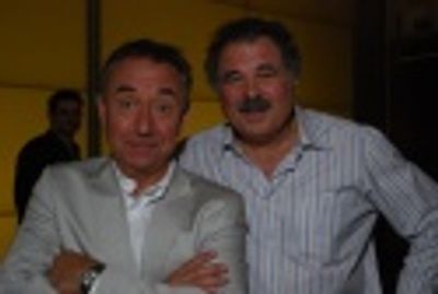 Will Durst and director Eric Krebs Photo