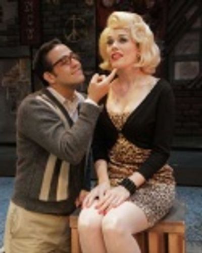 Eric Santagata (Seymour) and Julie Connors (Audrey) performing "Suddenly Seymour" Photo