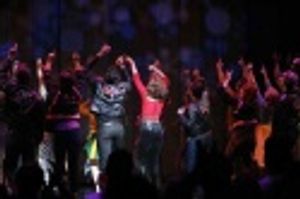 Max Crumm, Laura Osnes and ensemble Photo