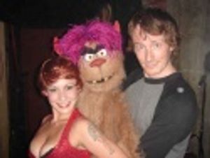 Jenny Lee Ramos (Jersey Boys) with Trekkie Monster and Christian Anderson Photo