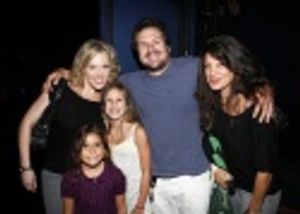 Robyn Hurder, John Melendez and Suzanna Melendez with their daughters Greta and Lily  Photo