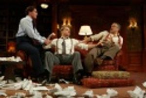 Douglas Sills as David O. Selznick, David Rasche as Victor Fleming and Matthew Arkin  Photo