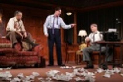 Matthew Arkin as Ben Hecht, Douglas Sills as David O. Selznick, David Rasche as Victo Photo