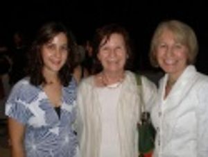 Set designer Nicole Coppinger, Kathleen Murtha and Genevieve Linnehan Photo