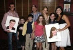 Ashley Brown (right) and Gavin Lee (left) with the cast of Mary Poppins Photo