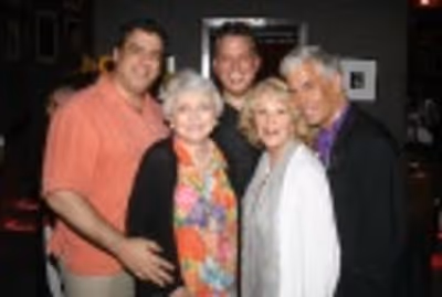 Frank Basile, Celeste Holm, Billy Stritch, Linda Lavin and Steve Bacunas Photo