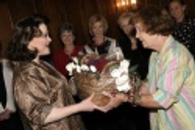 Delta is presented with a gift basket Photo