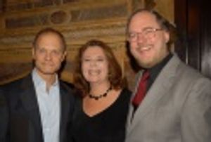 David Hyde Pierce, Randie Levine-Miller and Rupert Holmes Photo