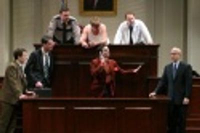 (l-r) Steven Goldstein, Christopher Evan Welch, Steven Hawley, Larry Bryggman, Keith  Photo