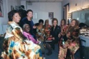 Co-Host Lyn Whitfield with the ladies of Sweet Honey in the Rock Photo