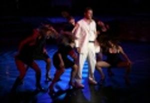 Matthew Morrison with the ensemble dancers Photo