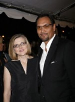 Robin Swicord and Jimmy Smits Photo